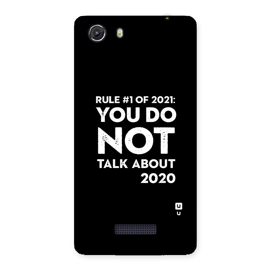 First Rule of 2021 Back Case for Micromax Unite 3
