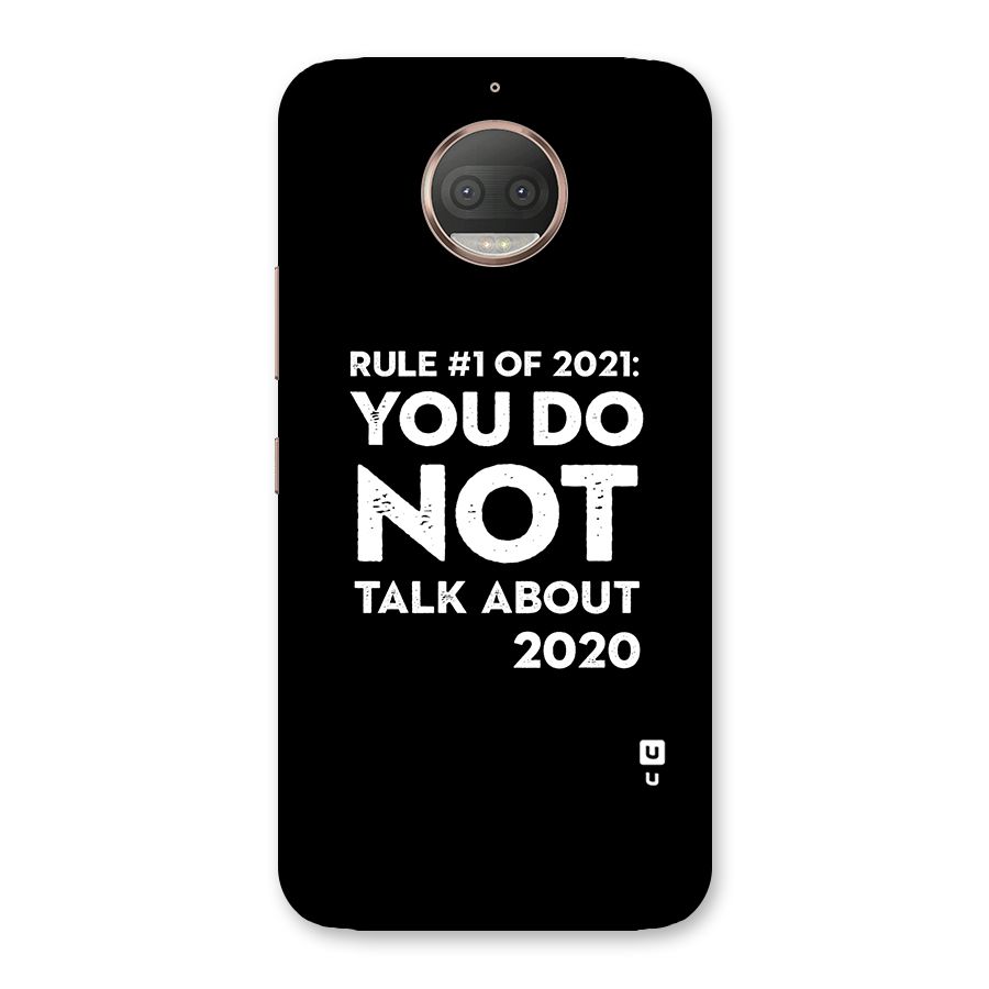 First Rule of 2021 Back Case for Moto G5s Plus