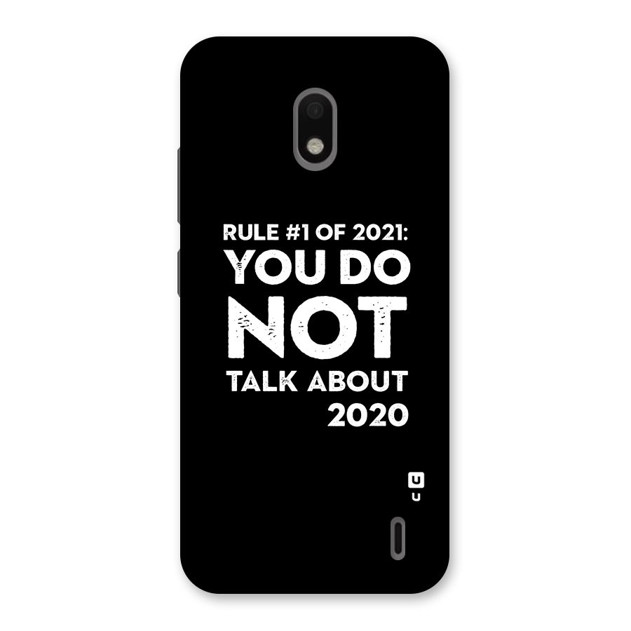 First Rule of 2021 Back Case for Nokia 2.2