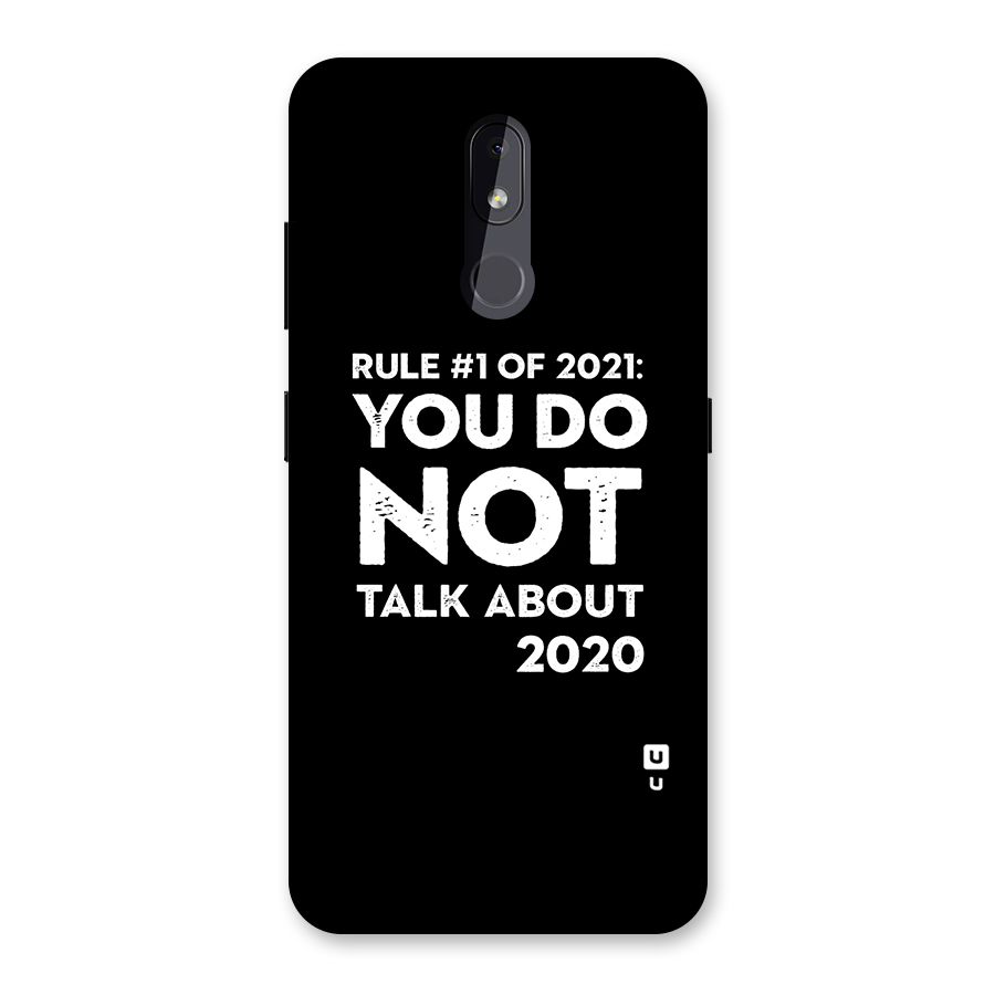 First Rule of 2021 Back Case for Nokia 3.2