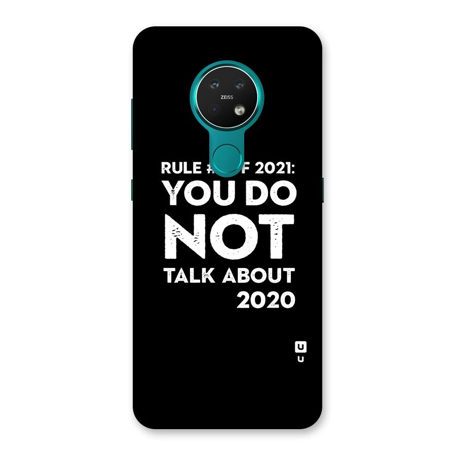 First Rule of 2021 Back Case for Nokia 7.2