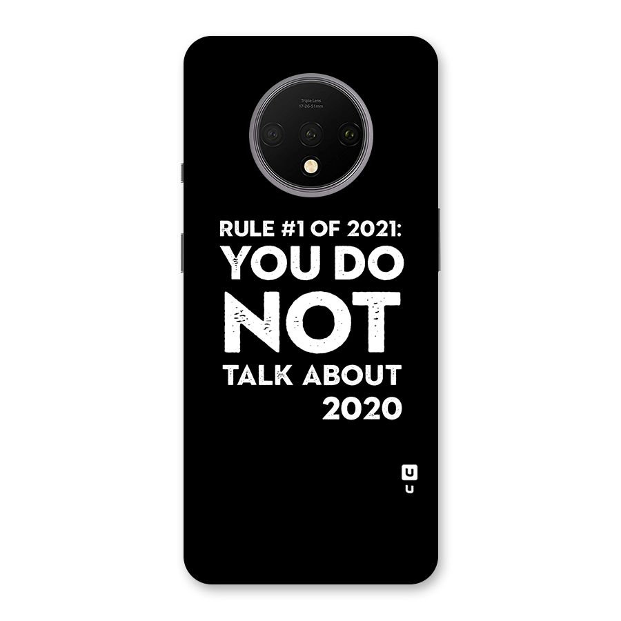 First Rule of 2021 Back Case for OnePlus 7T
