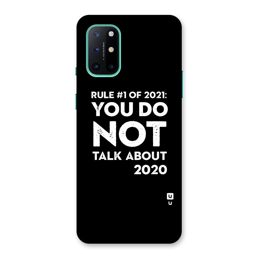 First Rule of 2021 Back Case for OnePlus 8T