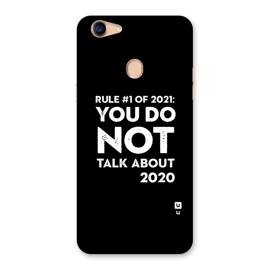 First Rule of 2021 Back Case for Oppo F5 Youth