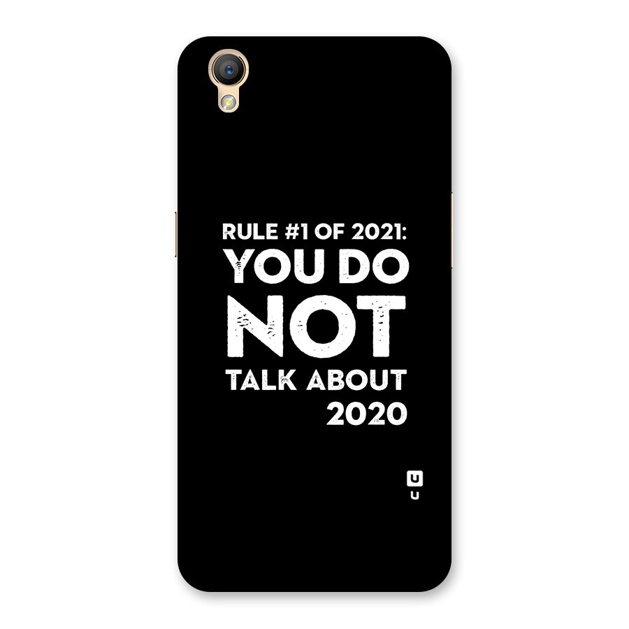 First Rule of 2021 Back Case for Oppo A37