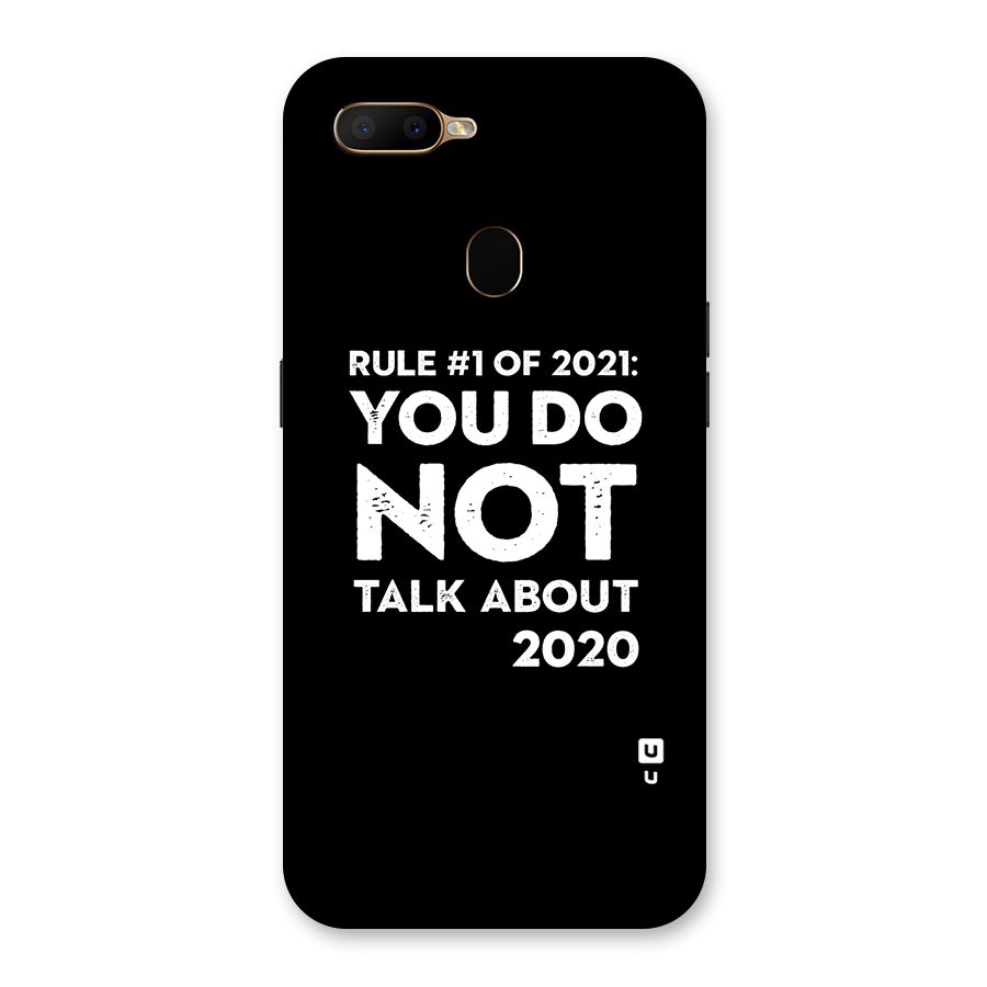 First Rule of 2021 Back Case for Oppo A5s