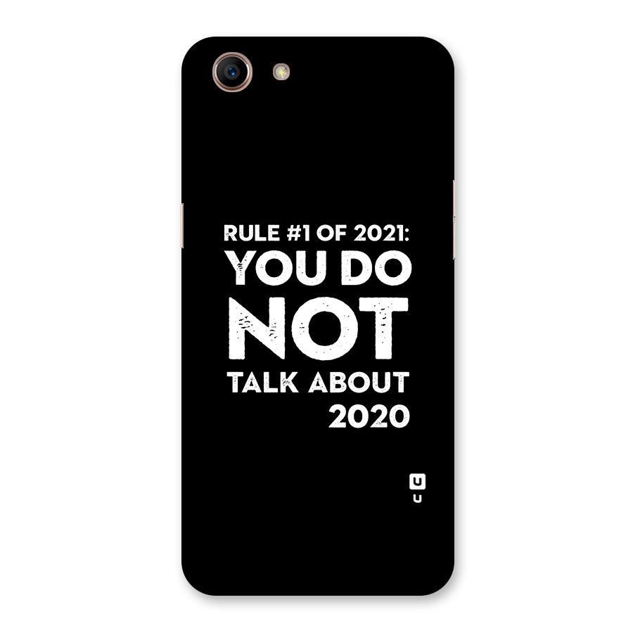 First Rule of 2021 Back Case for Oppo A83 (2018)
