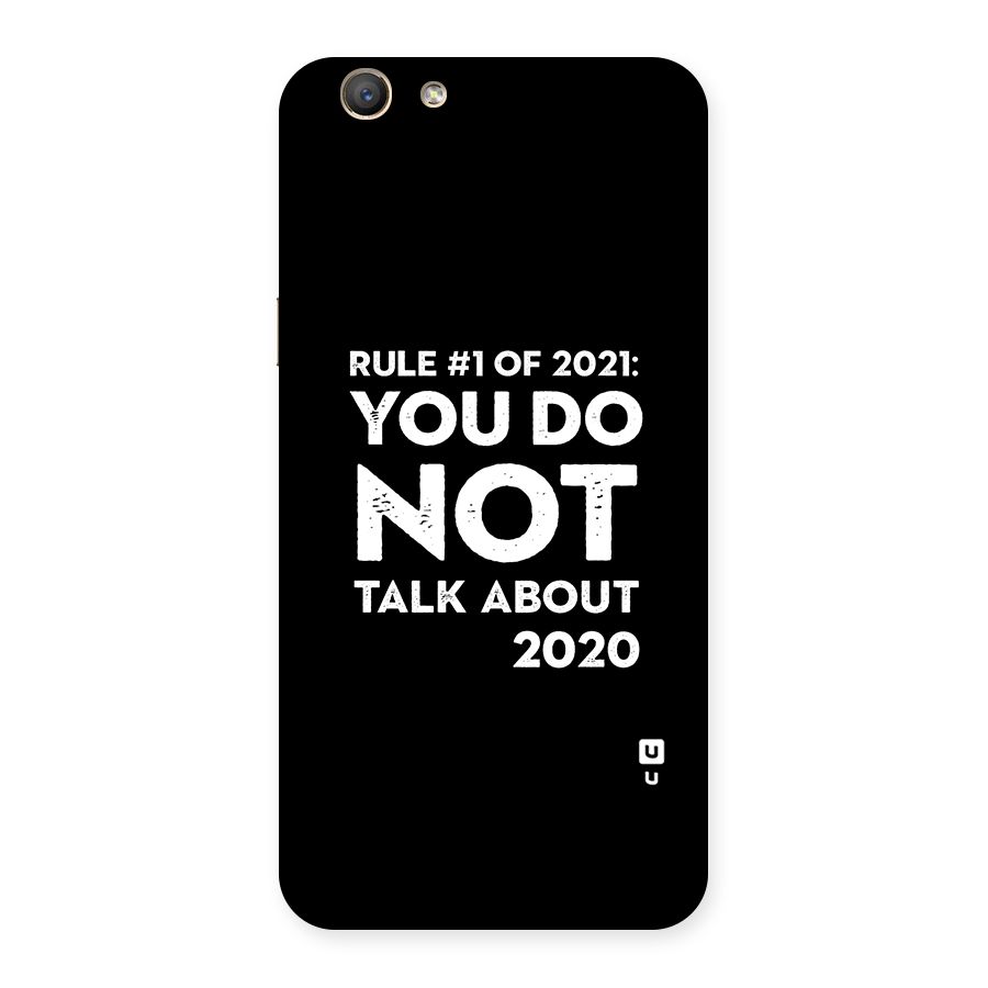 First Rule of 2021 Back Case for Oppo F1s