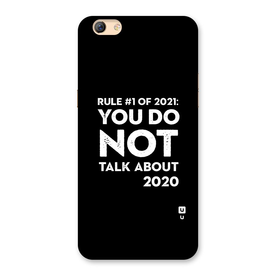 First Rule of 2021 Back Case for Oppo F3 Plus
