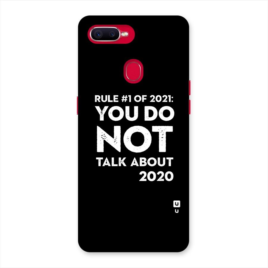 First Rule of 2021 Back Case for Oppo F9 Pro