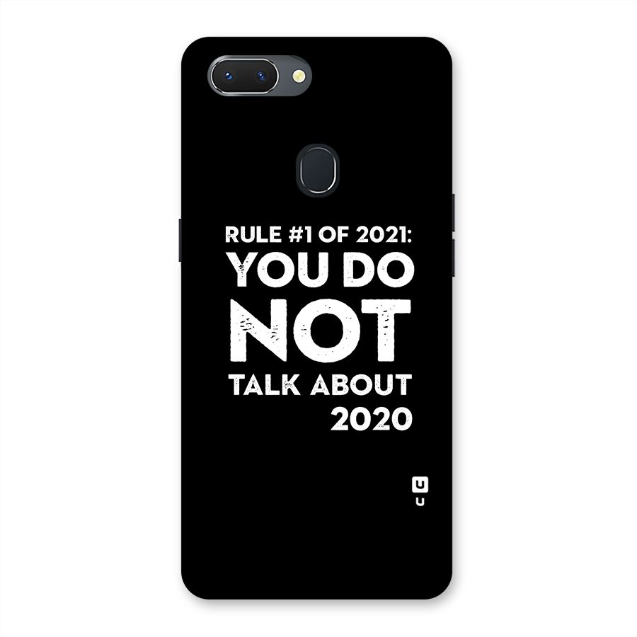 First Rule of 2021 Back Case for Oppo Realme 2