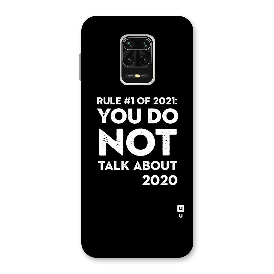 First Rule of 2021 Back Case for Poco M2 Pro