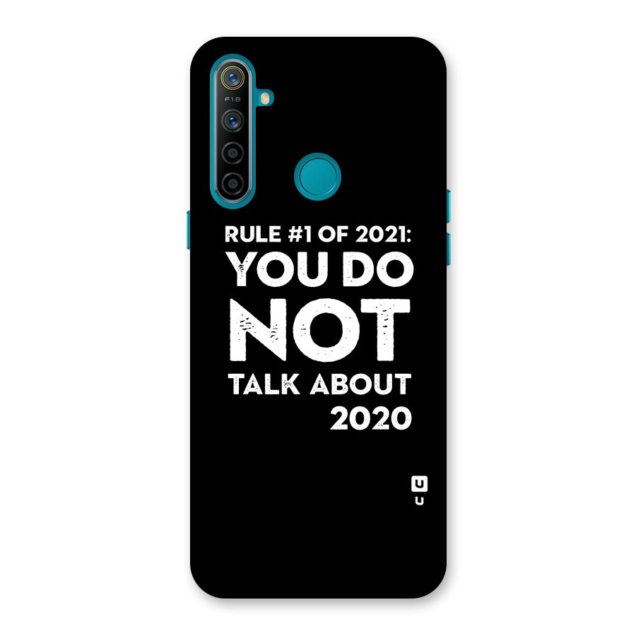 First Rule of 2021 Back Case for Realme 5i
