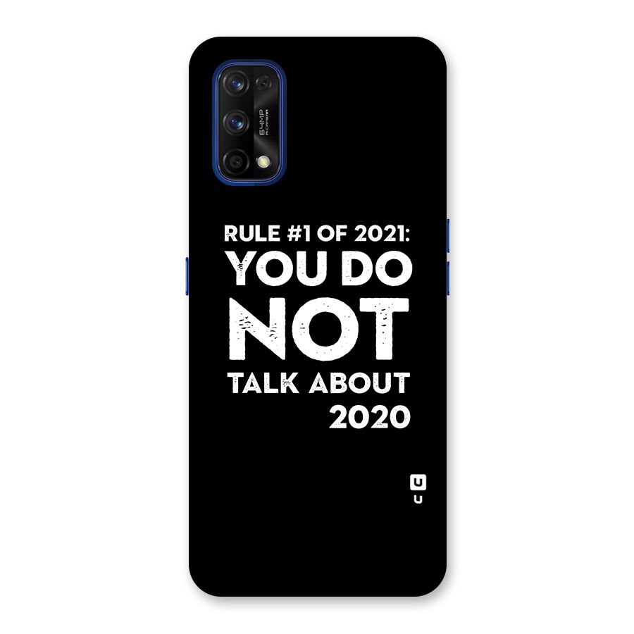 First Rule of 2021 Back Case for Realme 7 Pro