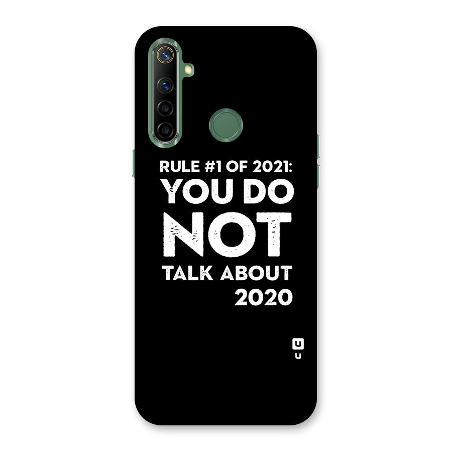 First Rule of 2021 Back Case for Realme Narzo 10