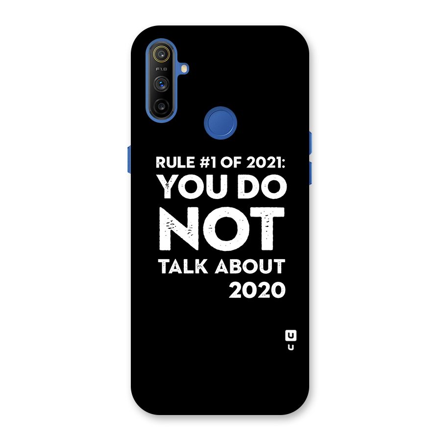 First Rule of 2021 Back Case for Realme Narzo 10A