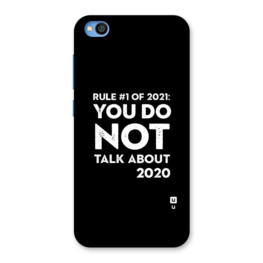 First Rule of 2021 Back Case for Redmi Go