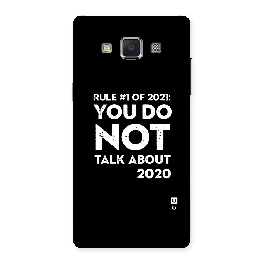First Rule of 2021 Back Case for Samsung Galaxy A5