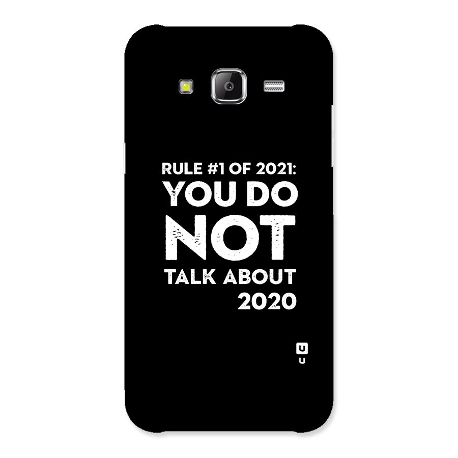 First Rule of 2021 Back Case for Samsung Galaxy J2 Prime