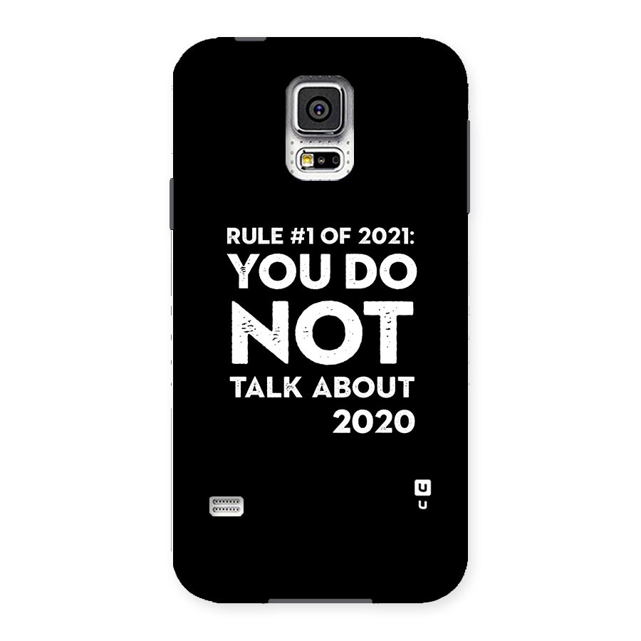 First Rule of 2021 Back Case for Samsung Galaxy S5