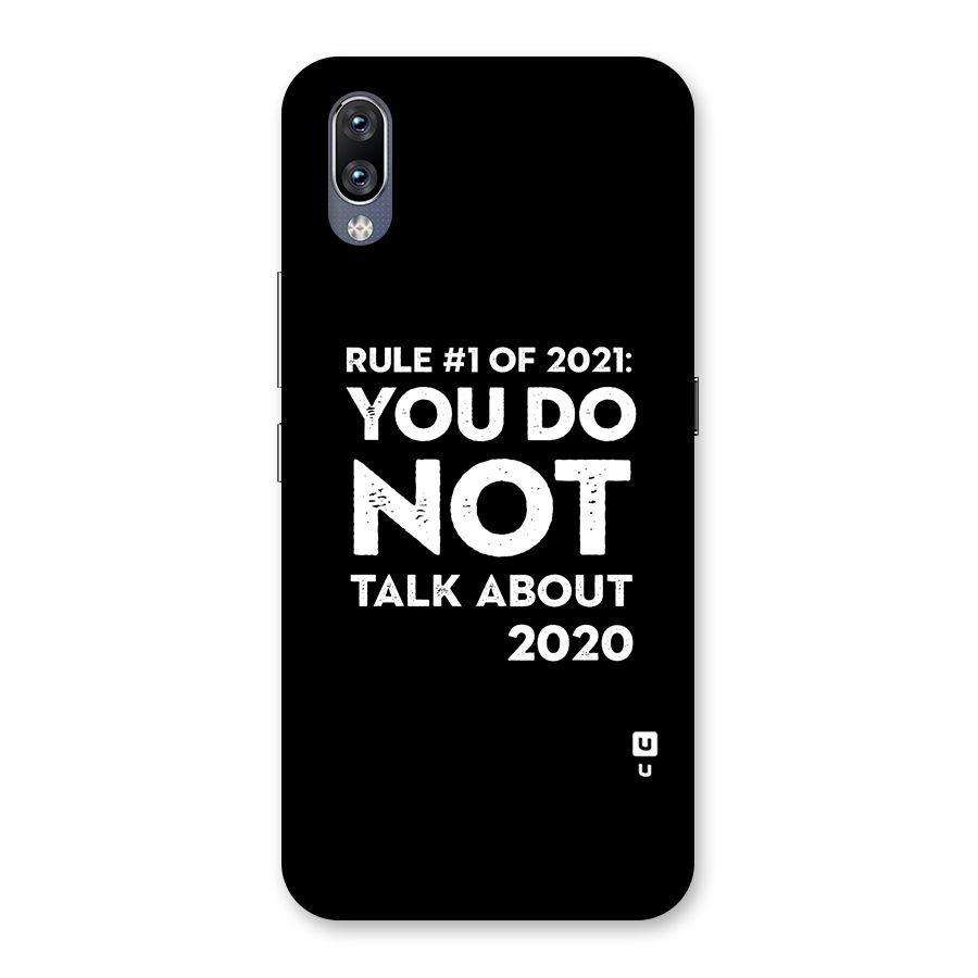 First Rule of 2021 Back Case for Vivo NEX