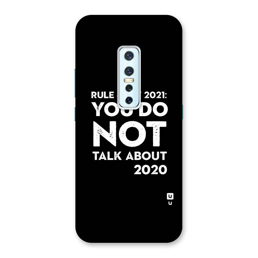 First Rule of 2021 Back Case for Vivo V17 Pro