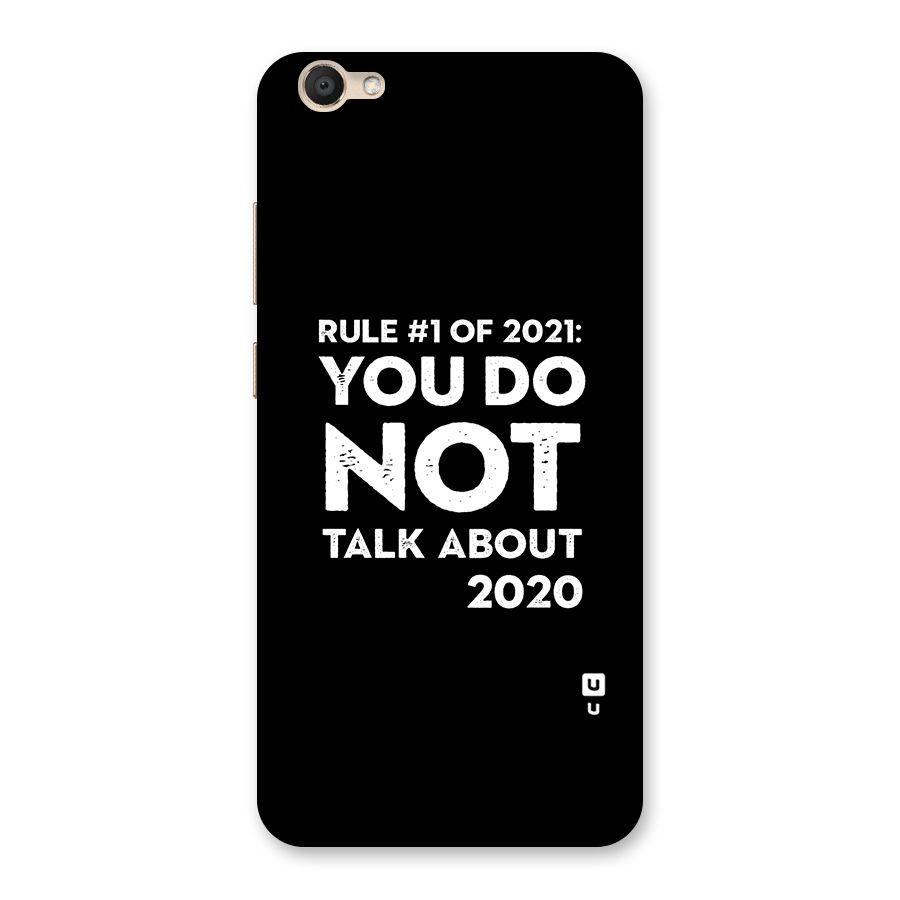 First Rule of 2021 Back Case for Vivo V5
