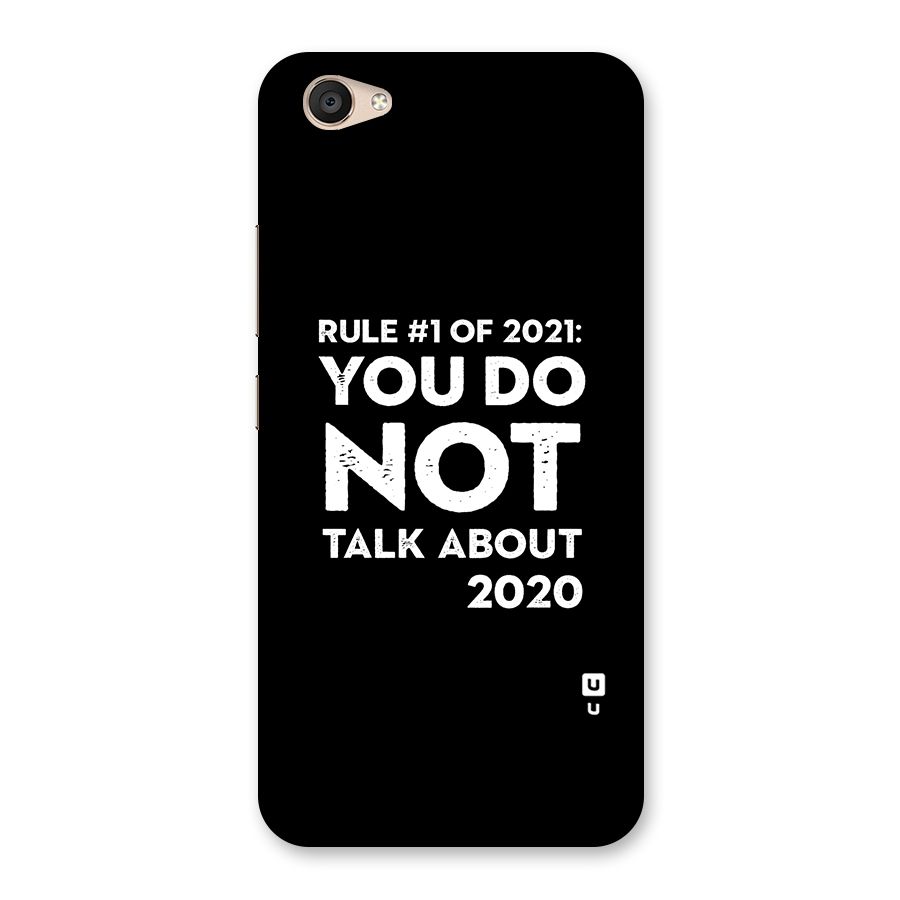 First Rule of 2021 Back Case for Vivo V5 Plus