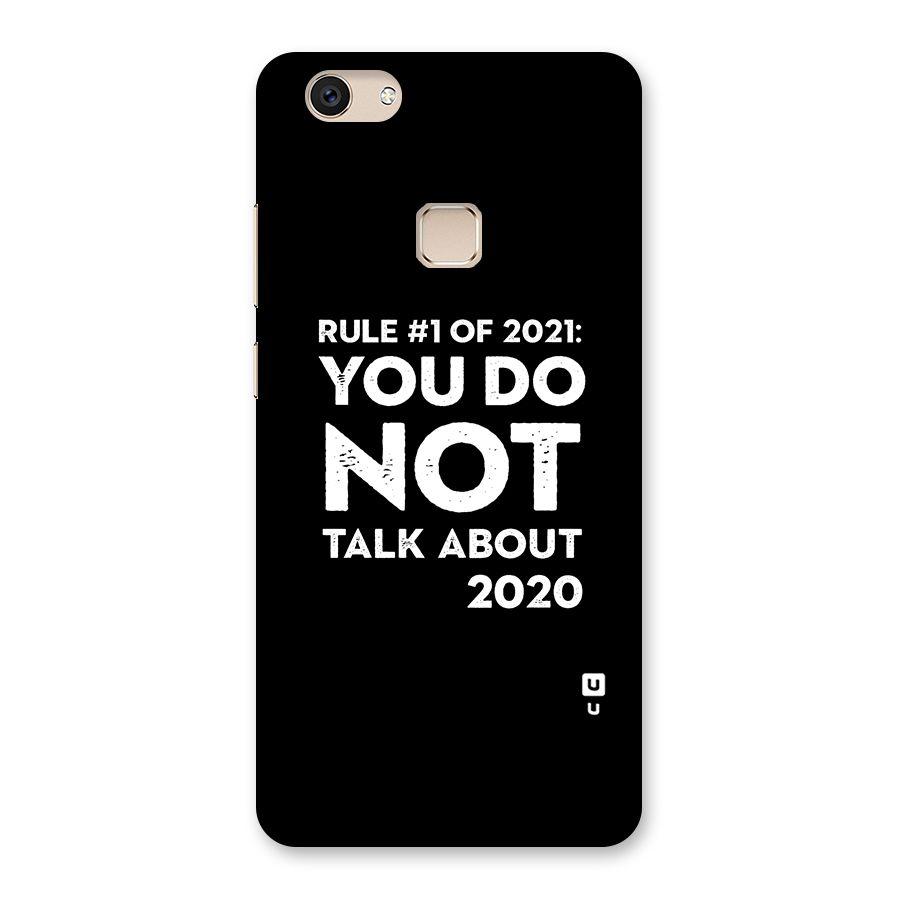 First Rule of 2021 Back Case for Vivo V7