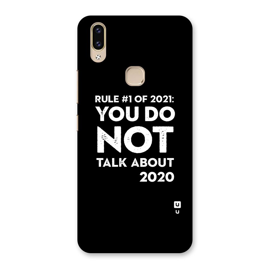 First Rule of 2021 Back Case for Vivo V9 Youth