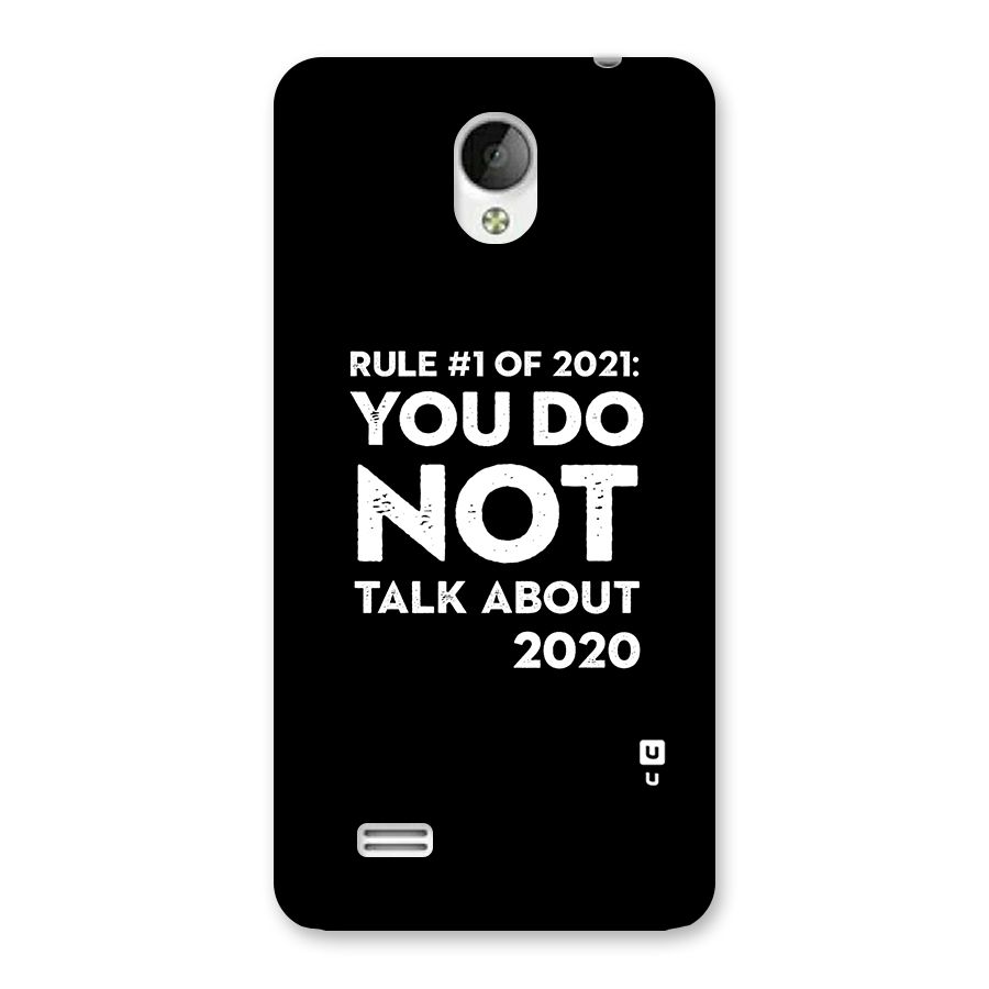 First Rule of 2021 Back Case for Vivo Y21