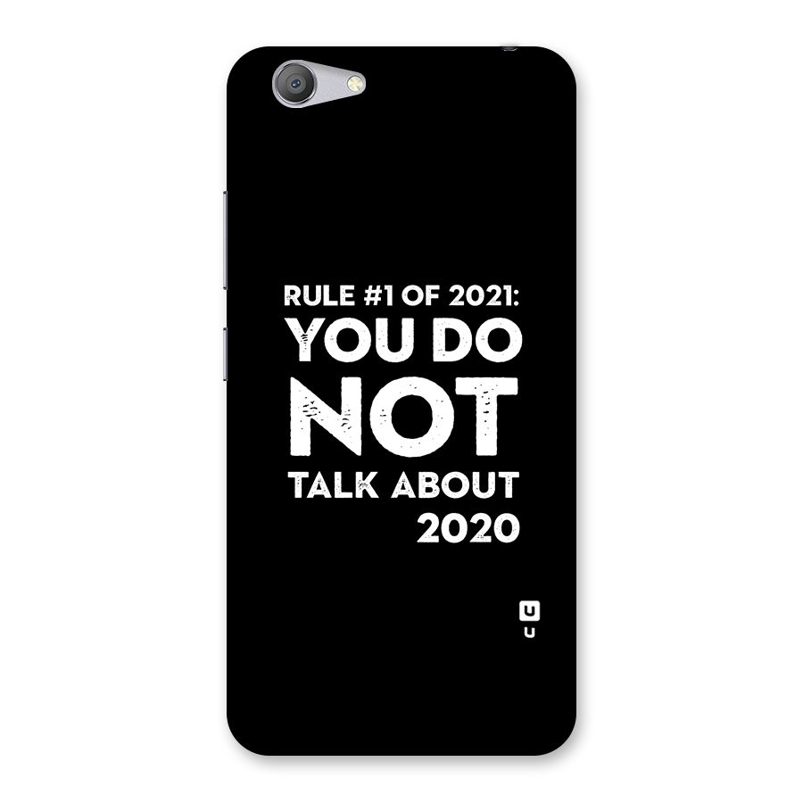 First Rule of 2021 Back Case for Vivo Y53