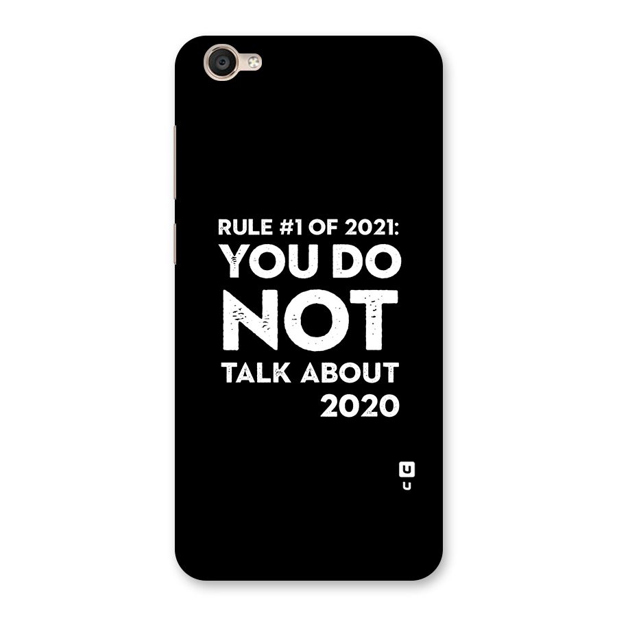 First Rule of 2021 Back Case for Vivo Y55