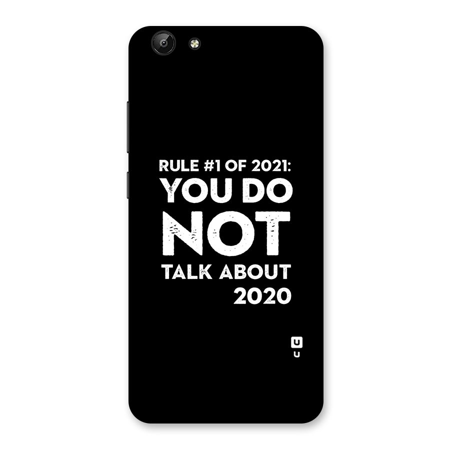 First Rule of 2021 Back Case for Vivo Y69