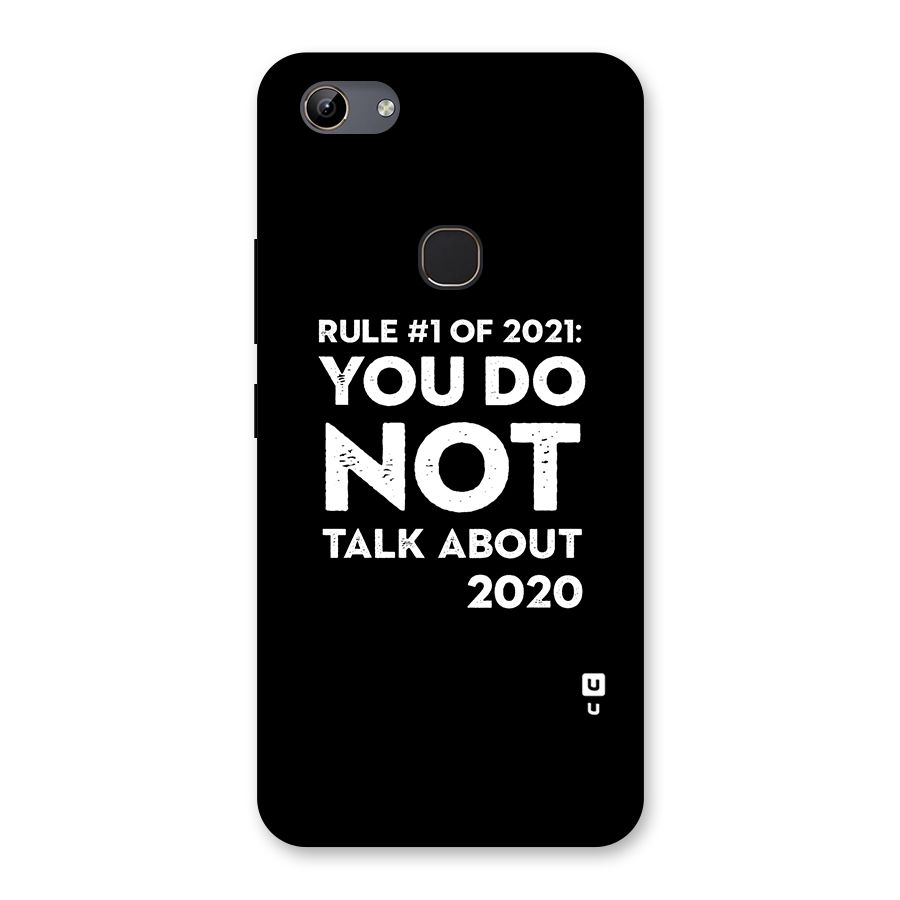 First Rule of 2021 Back Case for Vivo Y81