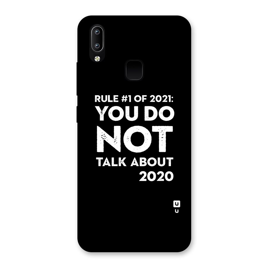 First Rule of 2021 Back Case for Vivo Y93