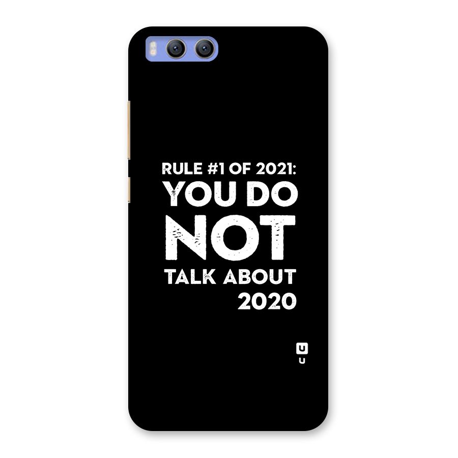 First Rule of 2021 Back Case for Xiaomi Mi 6