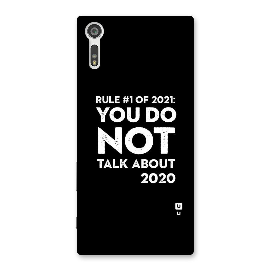 First Rule of 2021 Back Case for Xperia XZ
