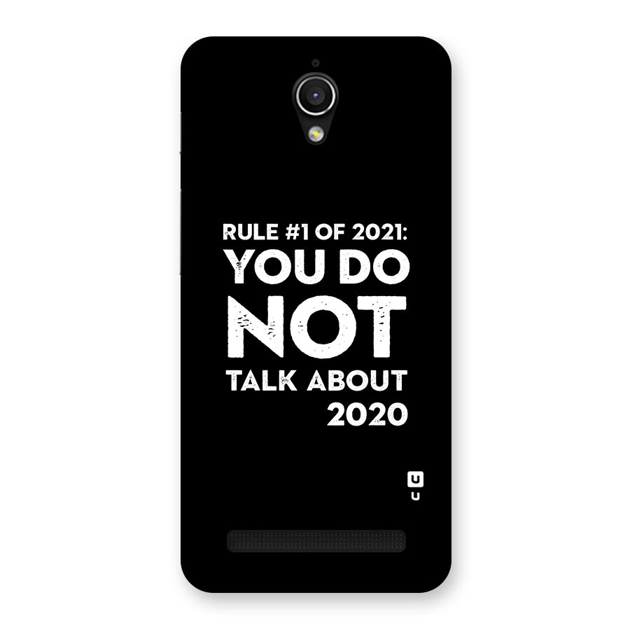 First Rule of 2021 Back Case for Zenfone Go