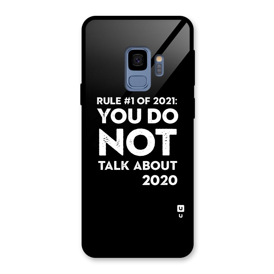 First Rule of 2021 Glass Back Case for Galaxy S9