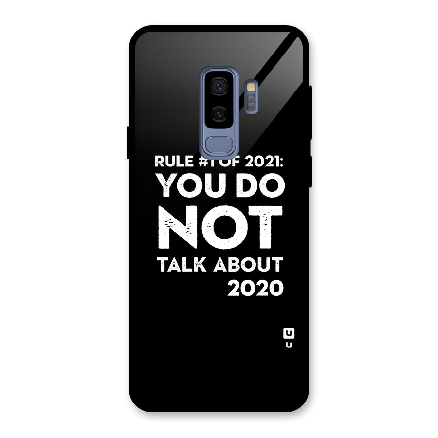 First Rule of 2021 Glass Back Case for Galaxy S9 Plus