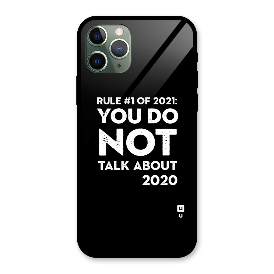First Rule of 2021 Glass Back Case for iPhone 11 Pro