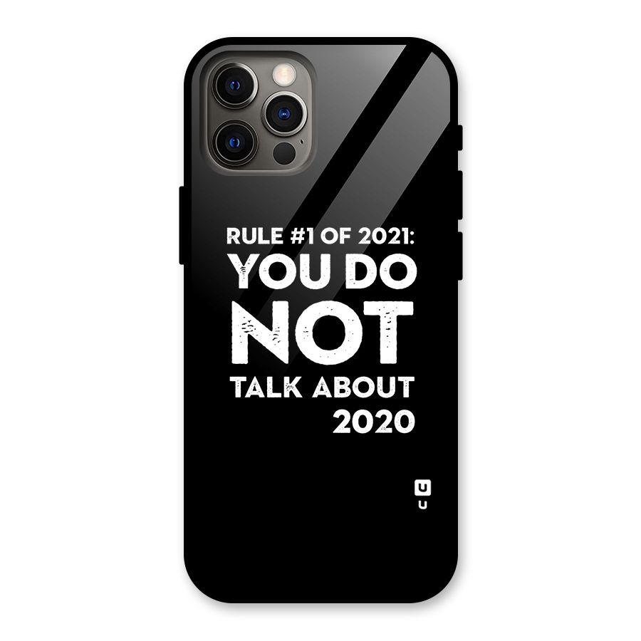 First Rule of 2021 Glass Back Case for iPhone 12 Pro