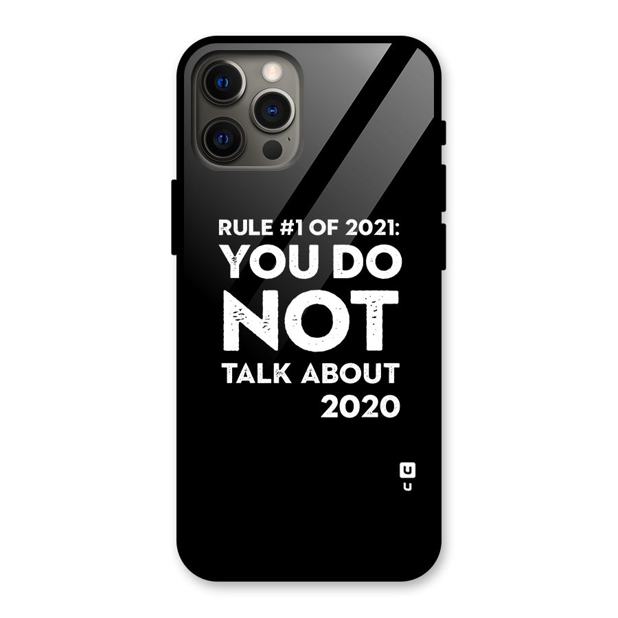 First Rule of 2021 Glass Back Case for iPhone 12 Pro Max