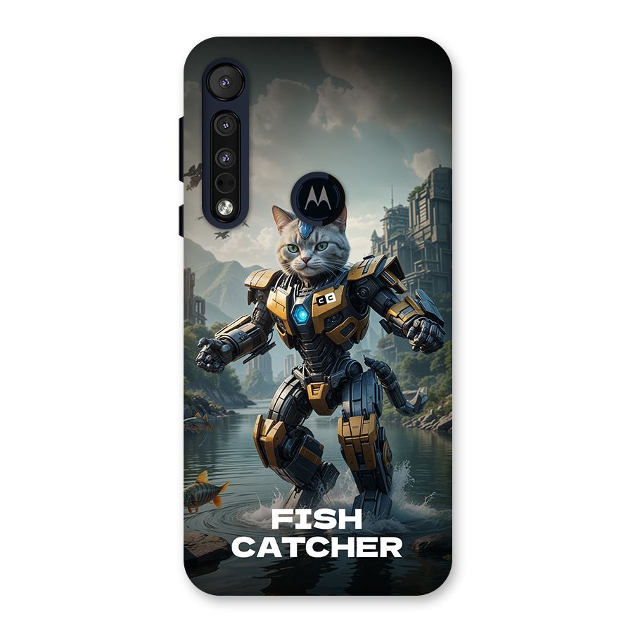 Fish Catcher Back Case for Motorola One Macro