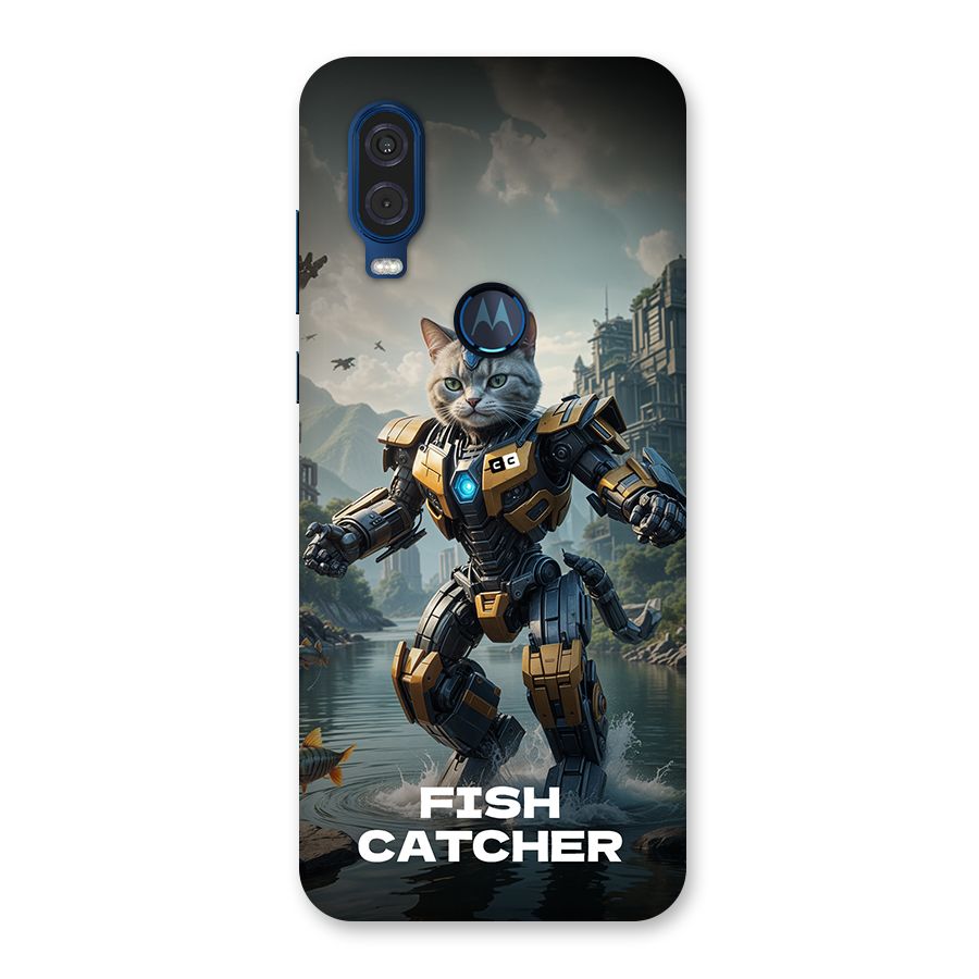 Fish Catcher Back Case for Motorola One Vision