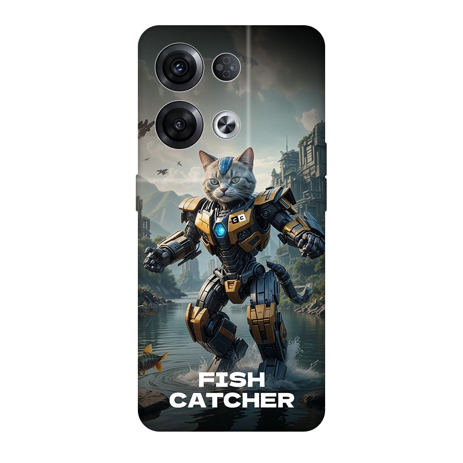 Fish Catcher Back Case for Oppo Reno8 Pro 5G