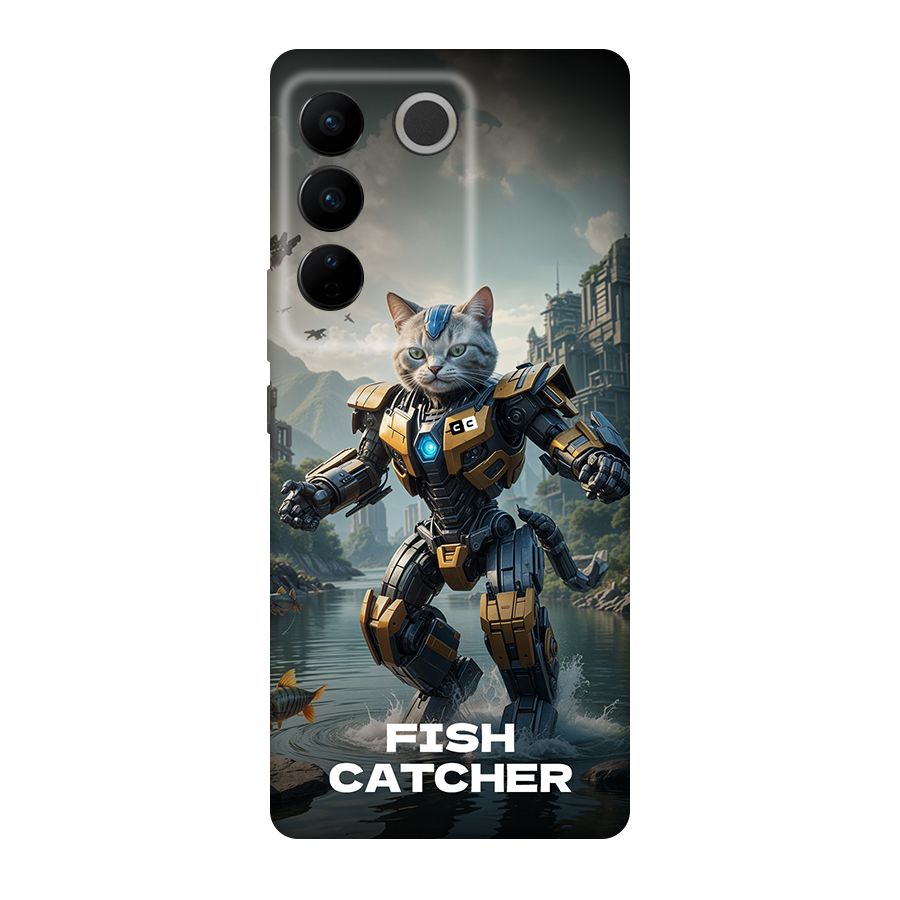 Fish Catcher Back Case for Vivo V27