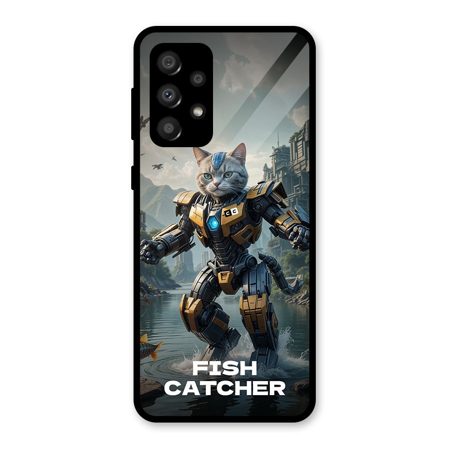 Fish Catcher Glass Back Case for Galaxy A32