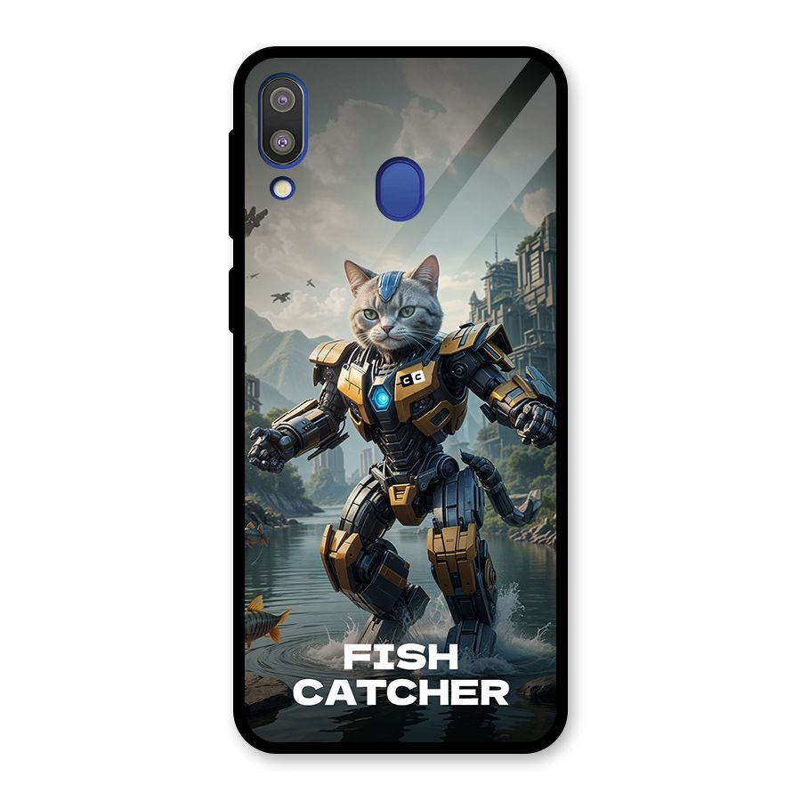 Fish Catcher Glass Back Case for Galaxy M20